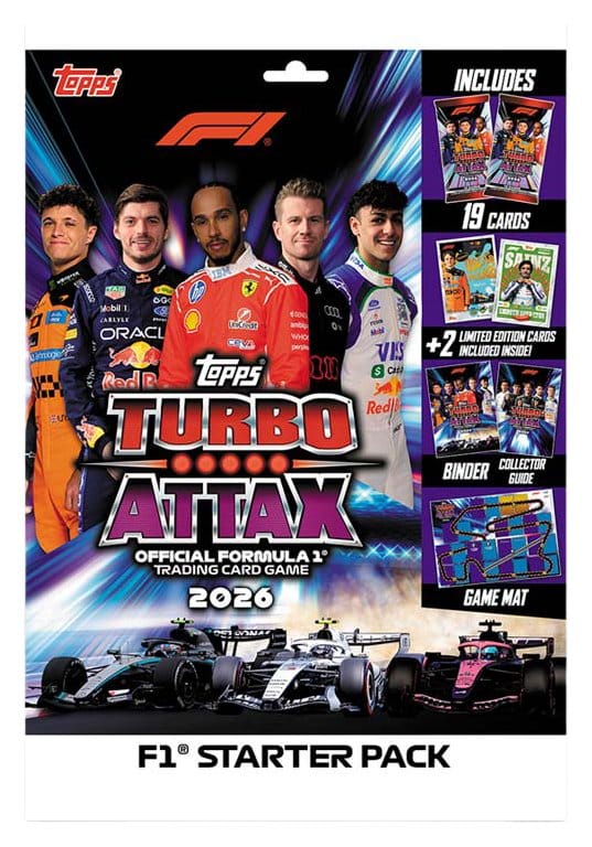 Fórmula 1 Turbo Attax 2026 Cartas Coleccionables Starter Set Frikytopia
