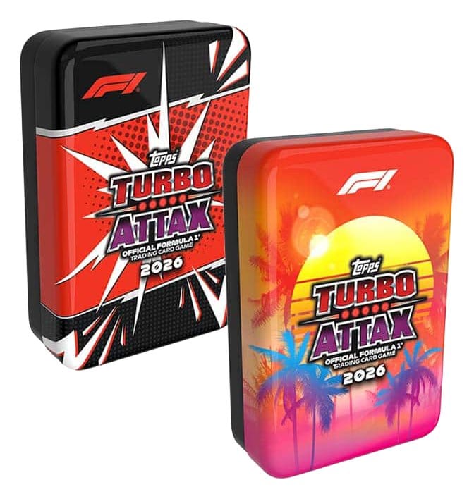 Fórmula 1 Turbo Attax 2026 Cartas Coleccionables Mega Tin Frikytopia