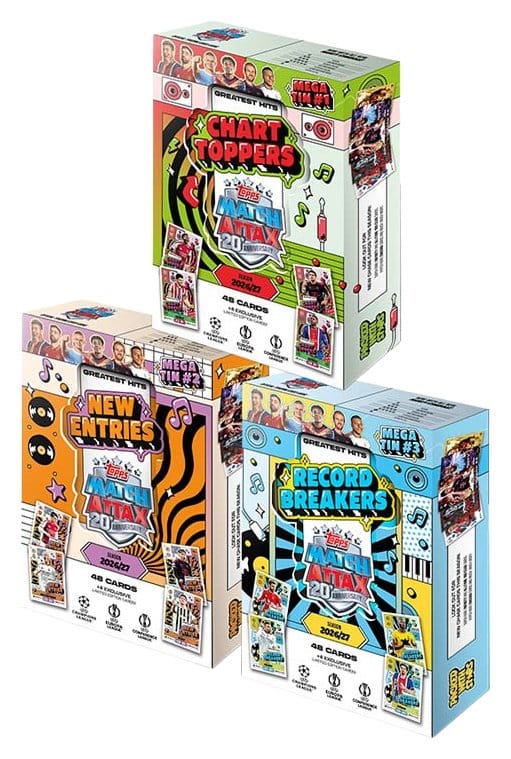 UEFA Club Competition Match Attax 2026/27 Cartas Coleccionables Greatest Hits Mega Tin Frikytopia