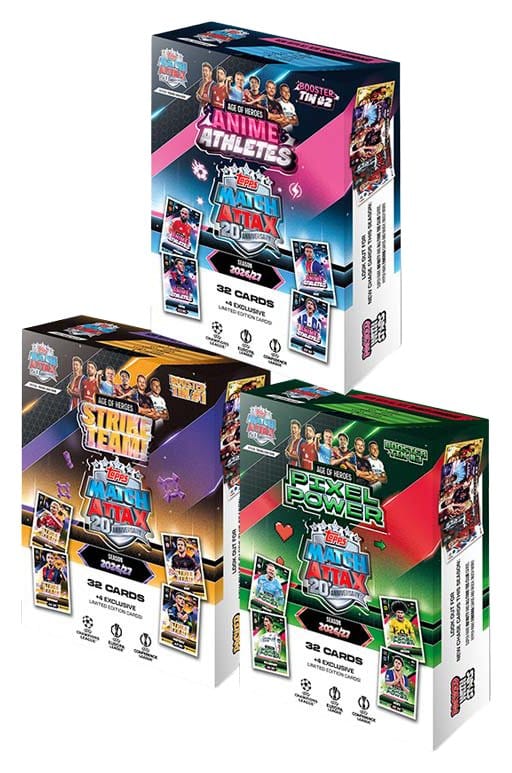 UEFA Club Competition Match Attax 2026/27 Cartas Coleccionables Age of Heroes Mini Tin Frikytopia