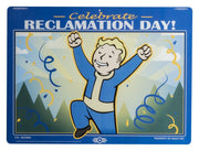 Fallout cartel de metal Reclamation Day