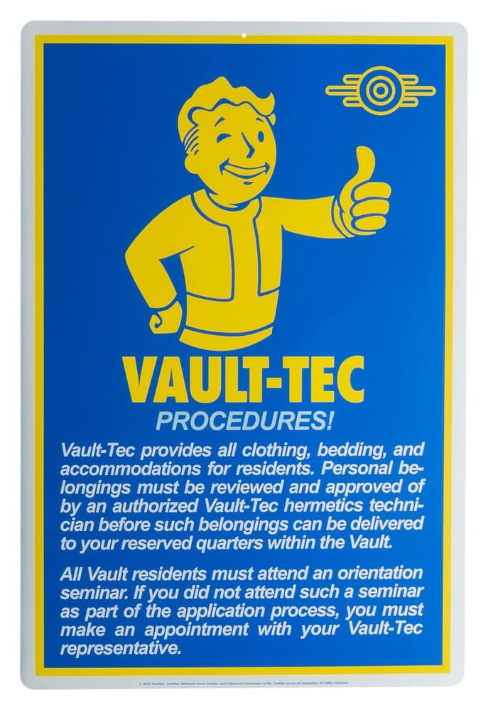 Fallout cartel de metal Procedures Frikytopia