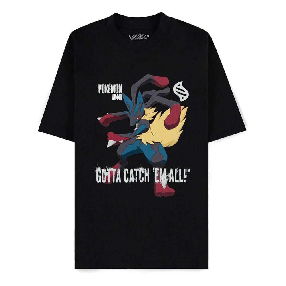 Pokémon Camiseta Mega Evolutions Mega Lucario Gotta Catch Em All talla S