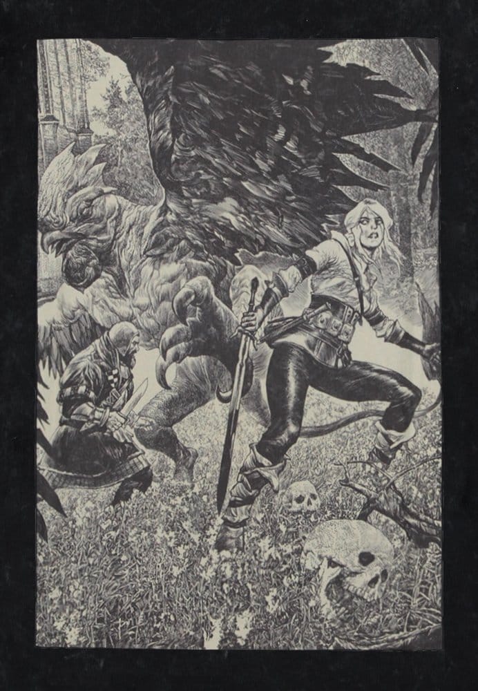 The Witcher Camiseta Ciri and the Basilisk L