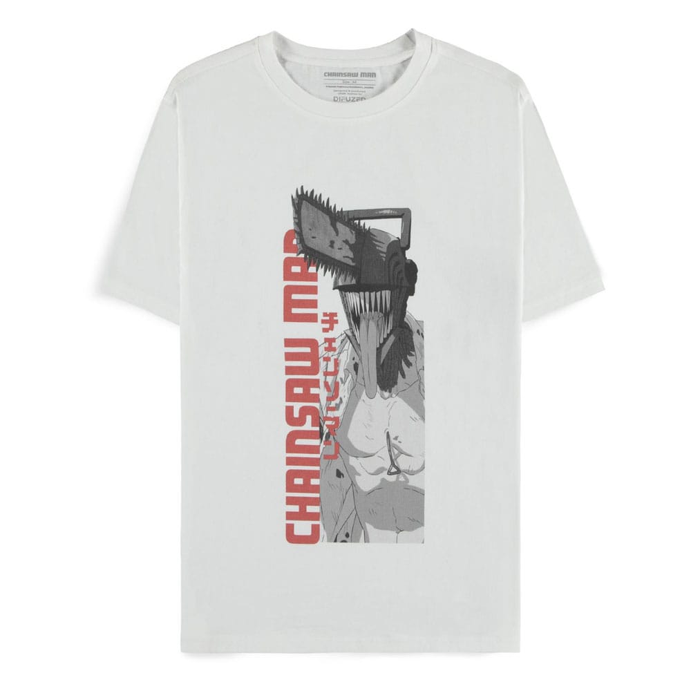 Chainsaw Man Camiseta Chainsaw Man White talla L Frikytopia
