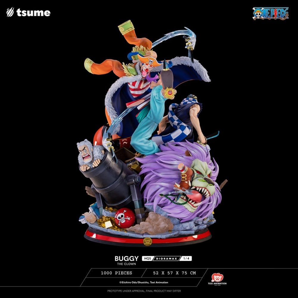 One Piece Figura 1/4 HQS Dioramax Buggy the Clown Frikytopia