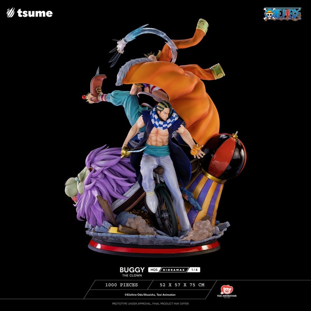 One Piece Figura 1/4 HQS Dioramax Buggy the Clown