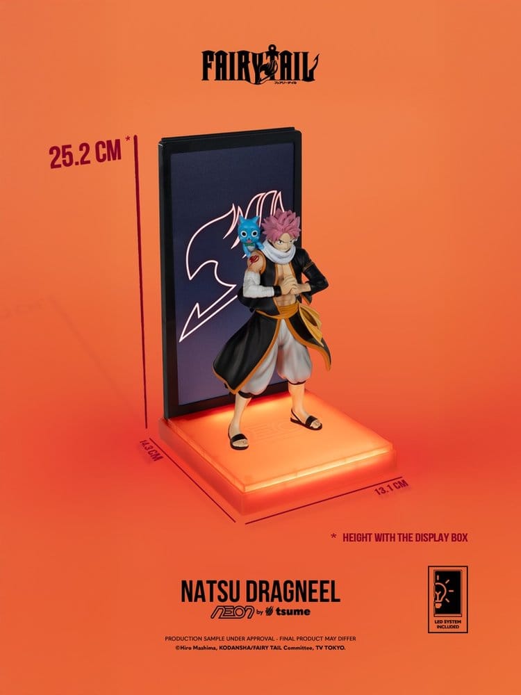 Fairy Tail Neon Figura 1/9 Natsu Dragneel 25 cm