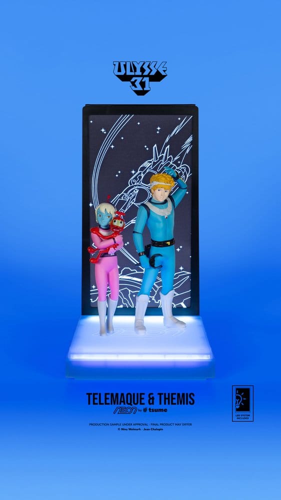 Ulysse 31 Neon Figura 1/9 Telemachus & Themis 20 cm Frikytopia