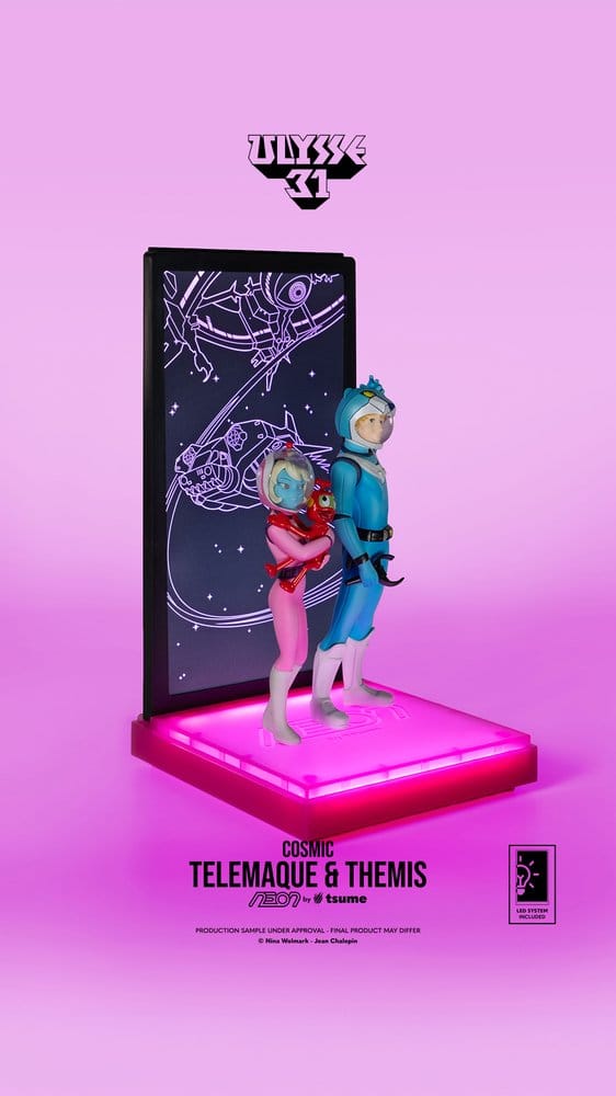 Ulysse 31 Neon Figura 1/9 Telemachus & Themis Cosmic Version 20 cm