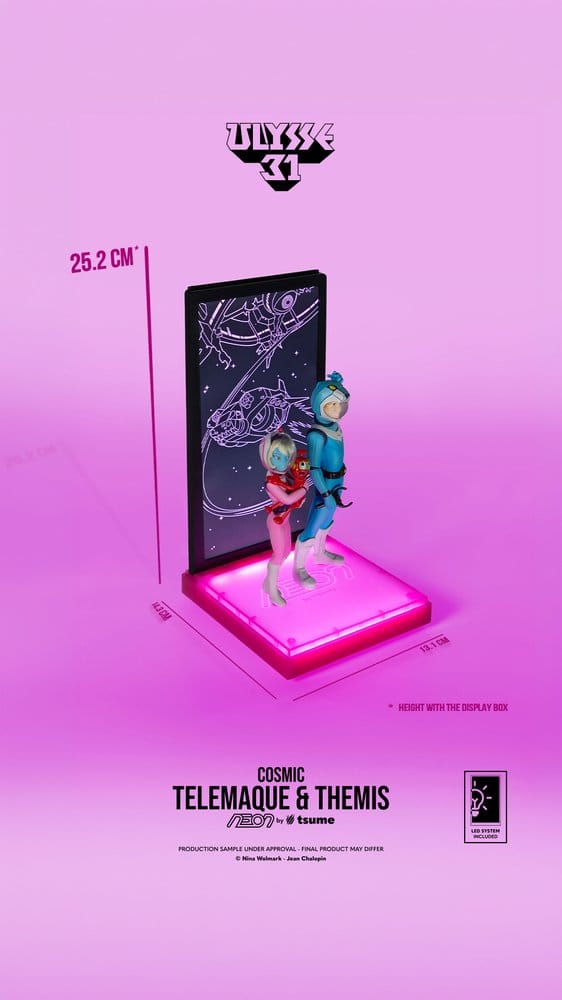 Ulysse 31 Neon Figura 1/9 Telemachus & Themis Cosmic Version 20 cm