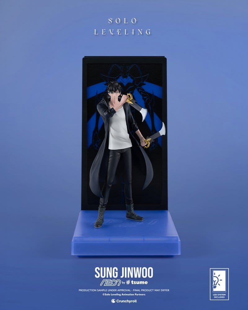 Solo Leveling Figura Neon 1/9 Sung Jinwoo 20 cm Frikytopia