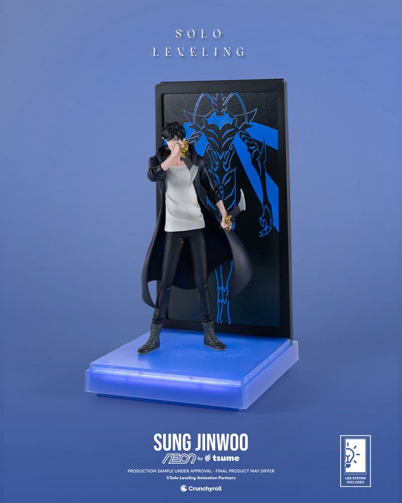 Solo Leveling Figura Neon 1/9 Sung Jinwoo 20 cm
