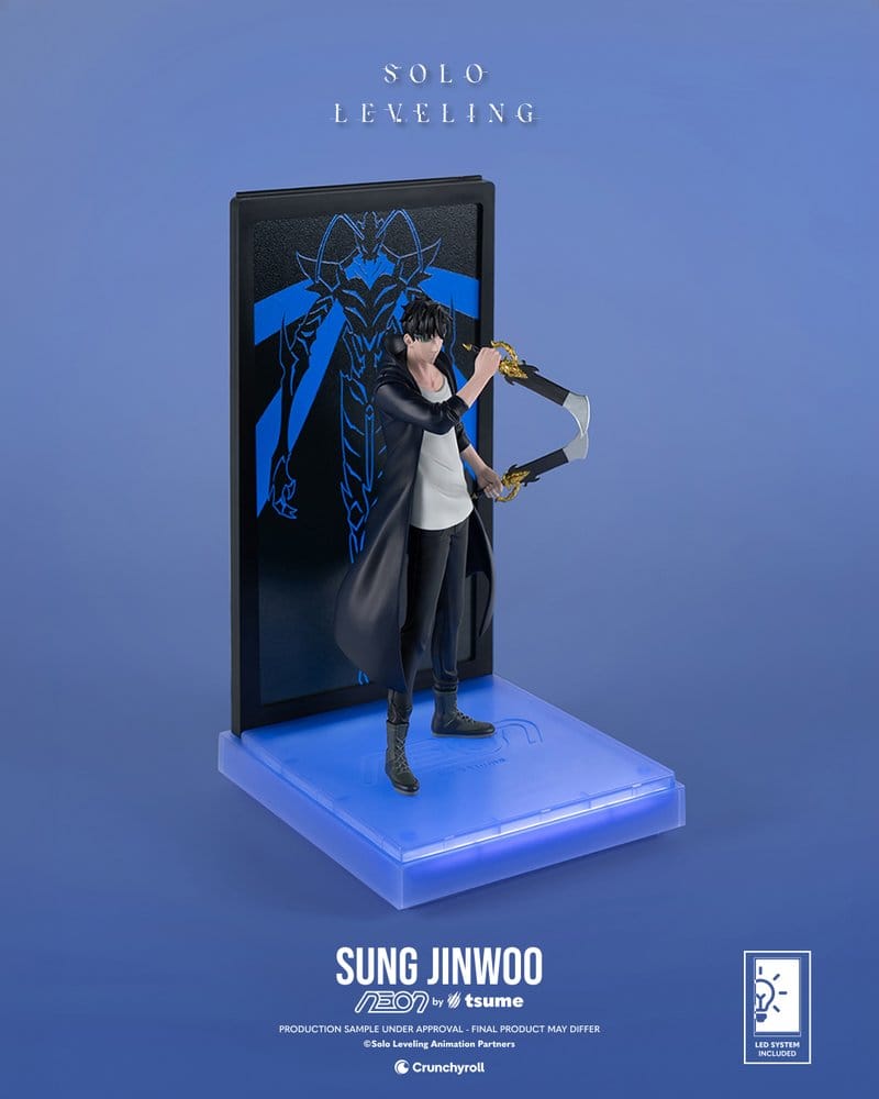 Solo Leveling Figura Neon 1/9 Sung Jinwoo 20 cm