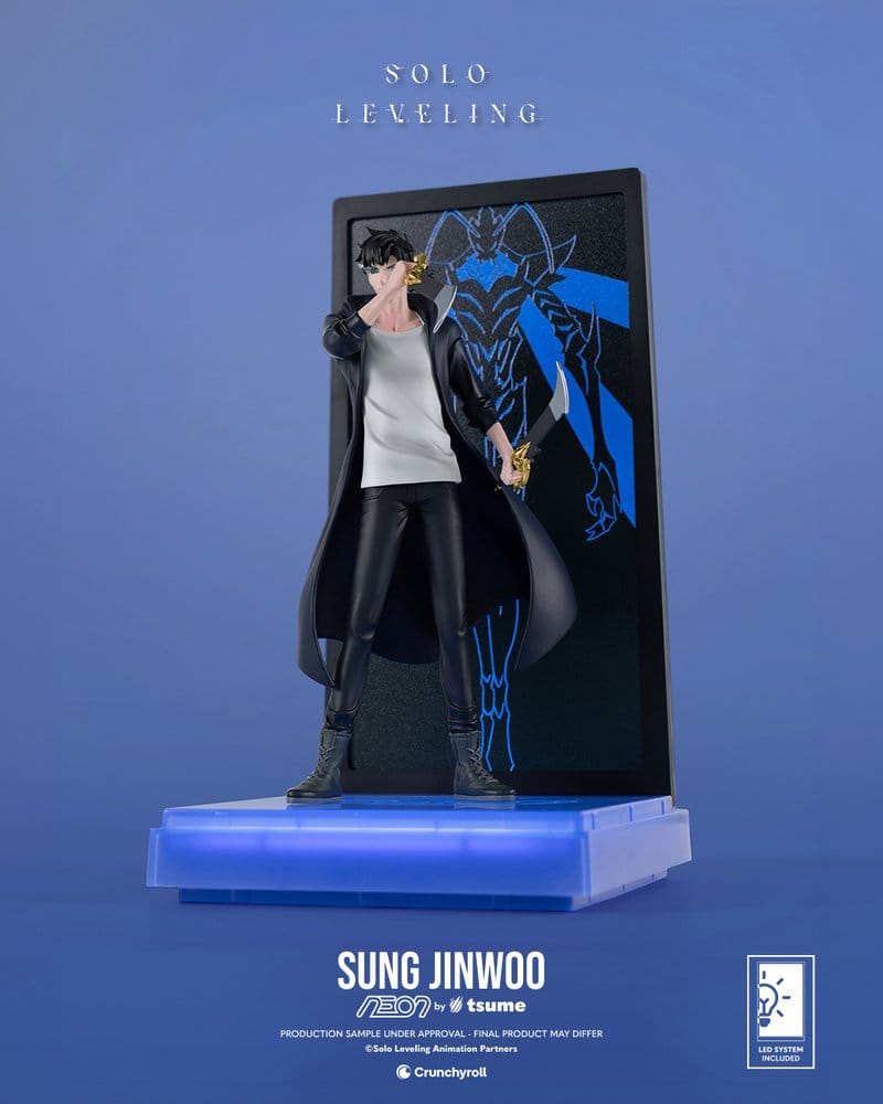 Solo Leveling Figura Neon 1/9 Sung Jinwoo 20 cm