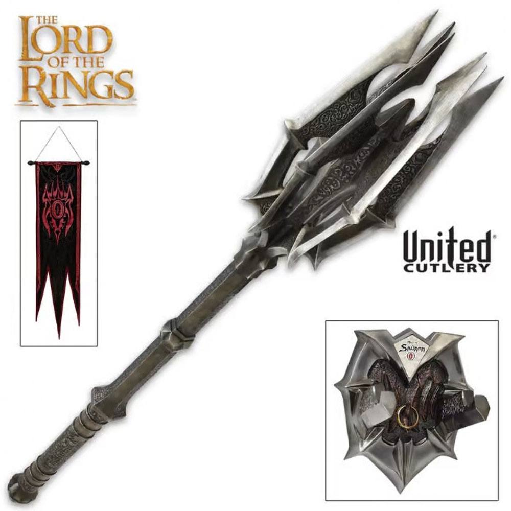 El Señor de los Anillos Réplica 1/1 Mazo de Sauron con Anillo Único Frikytopia