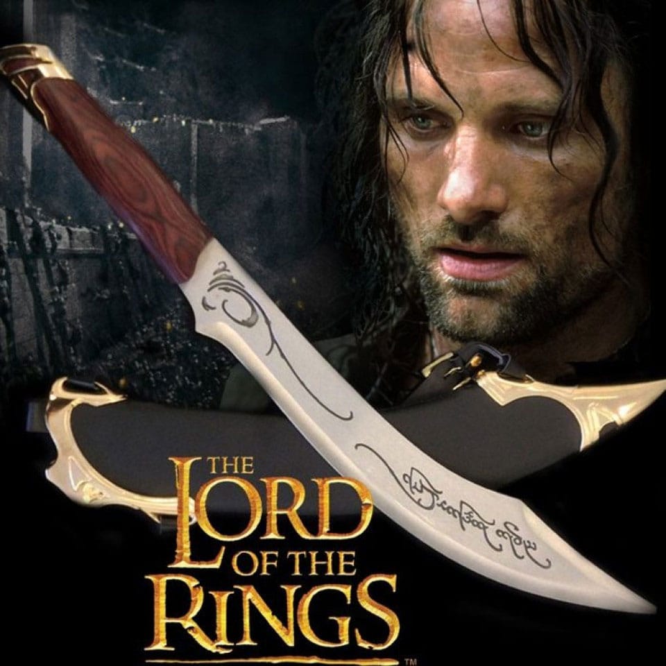 El Señor de los Anillos Réplica 1/1 Cuchillo élfico de Aragorn 50 cm Frikytopia