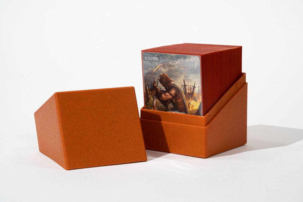 Ultimate Guard Return To Earth Boulder Deck Case 100+ Tamaño Estándar Naranja