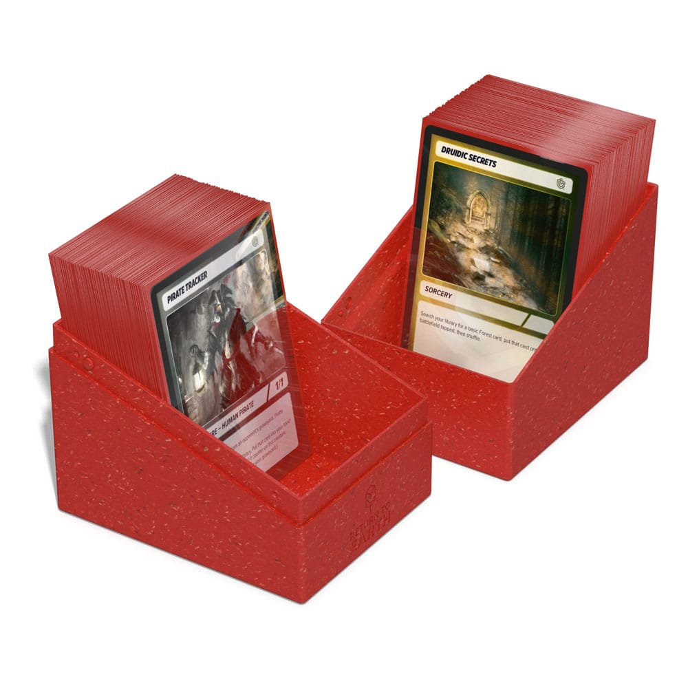 Ultimate Guard Return To Earth Boulder Deck Case 133+ Tamaño Estándar Rojo