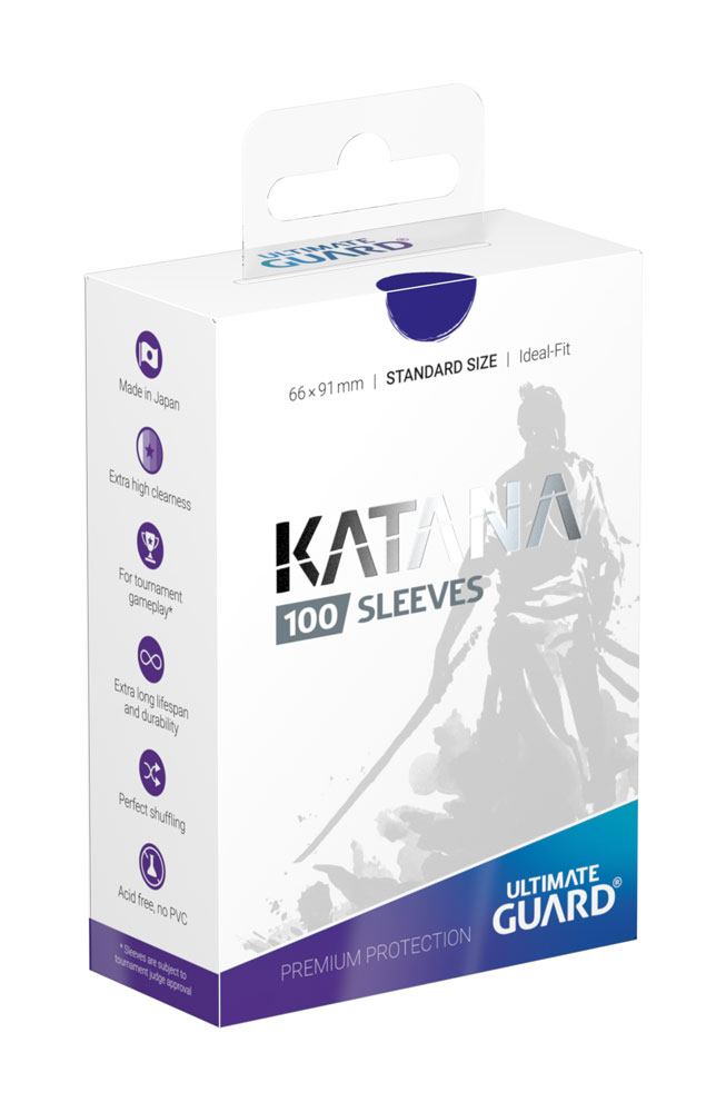 Ultimate Guard Katana Sleeves Standard Size (100) - Blue Frikytopia