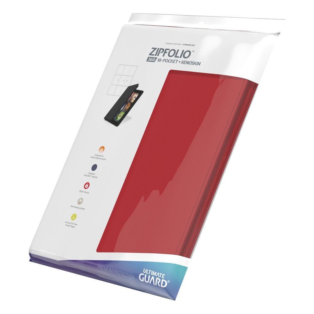 Ultimate Guard Zipfolio 360 - 18-Pocket XenoSkin Rojo