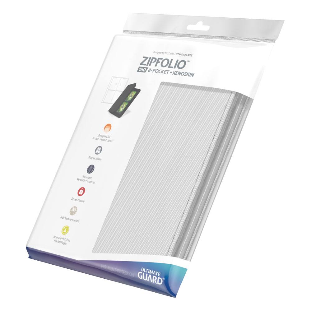 Ultimate Guard Zipfolio 160 - 8-Pocket XenoSkin Blanco