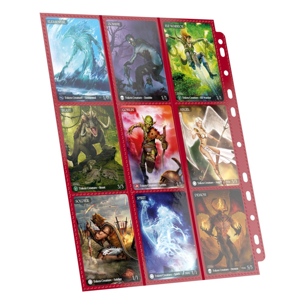 Ultimate Guard 18-Pocket Pages Side-Loading Rojo (10)