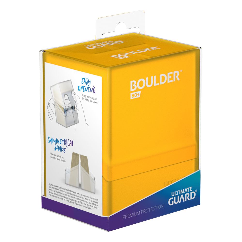 Ultimate Guard Boulder Deck Case 80+ Tamaño Estándar Ámbar