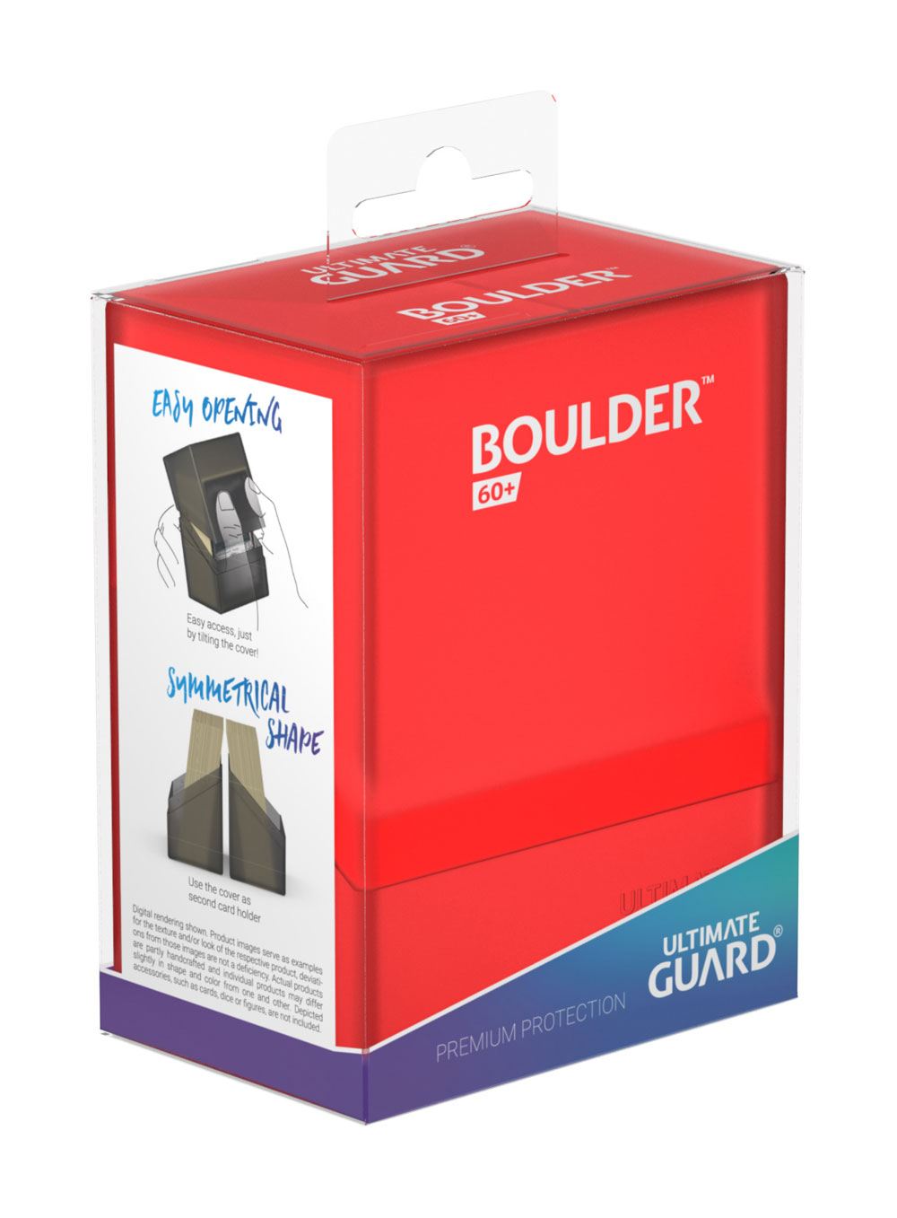 Ultimate Guard Boulder Deck Case 60+ Tamaño Estándar Ruby
