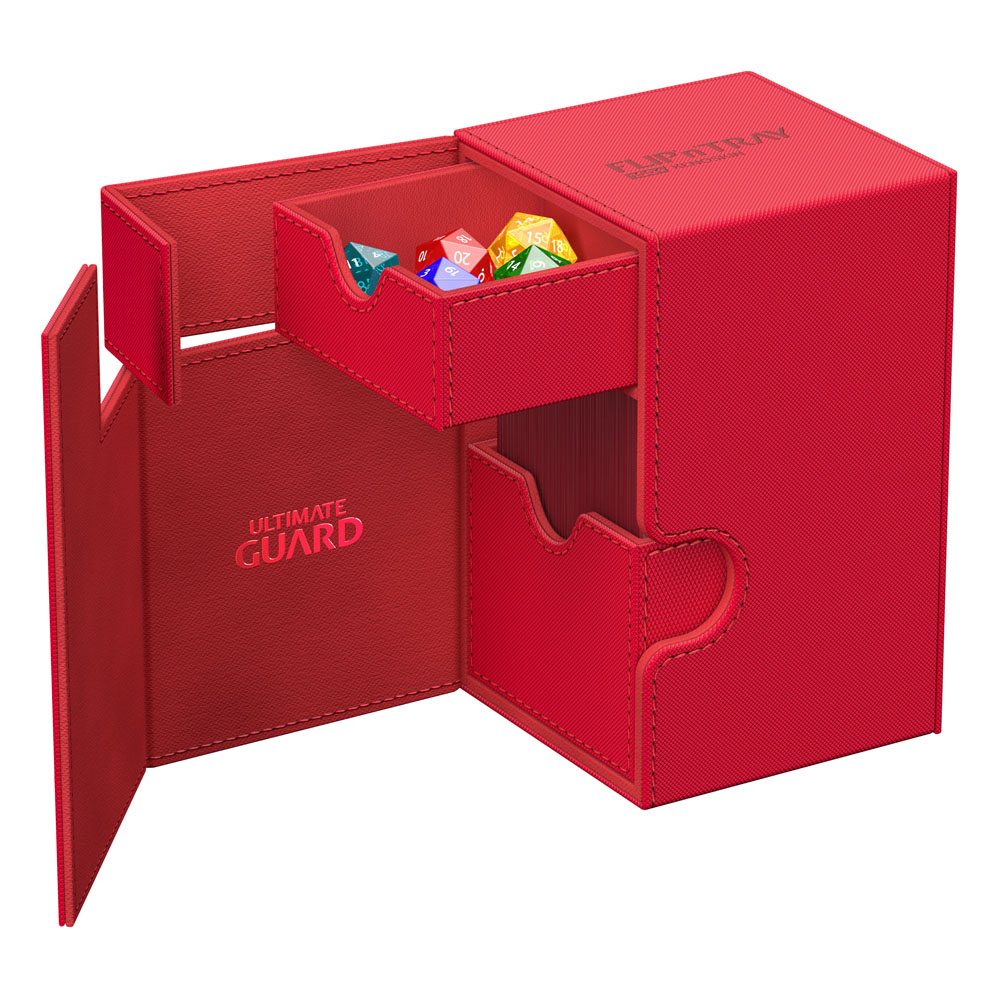 Ultimate Guard Flip`n`Tray 100+ XenoSkin Monocolor Rojo