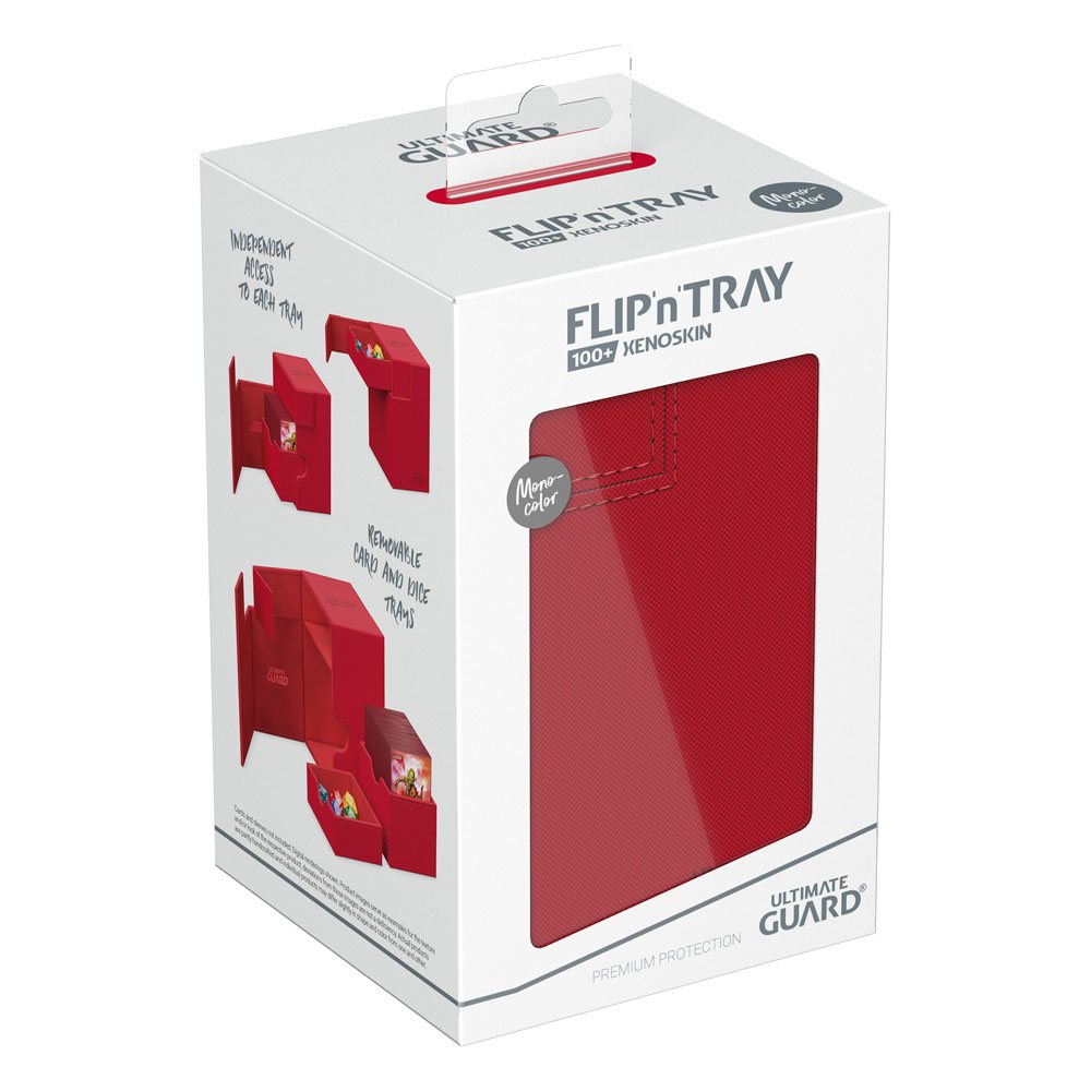 Ultimate Guard Flip`n`Tray 100+ XenoSkin Monocolor Rojo
