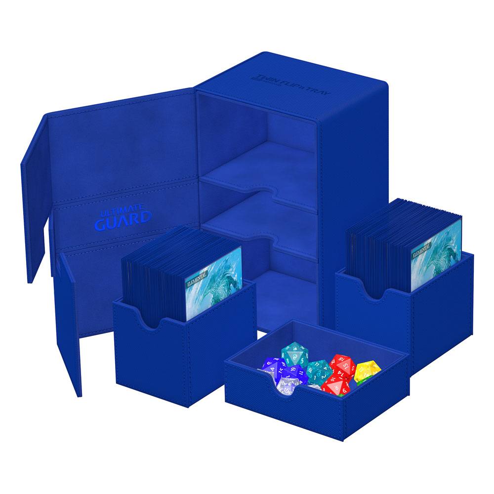 Ultimate Guard Twin Flip`n`Tray 160+ XenoSkin Monocolor Azul