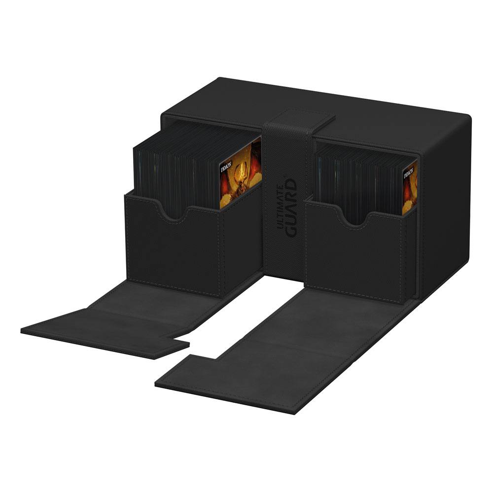 Ultimate Guard Twin Flip`n`Tray 200+ XenoSkin Monocolor Negro