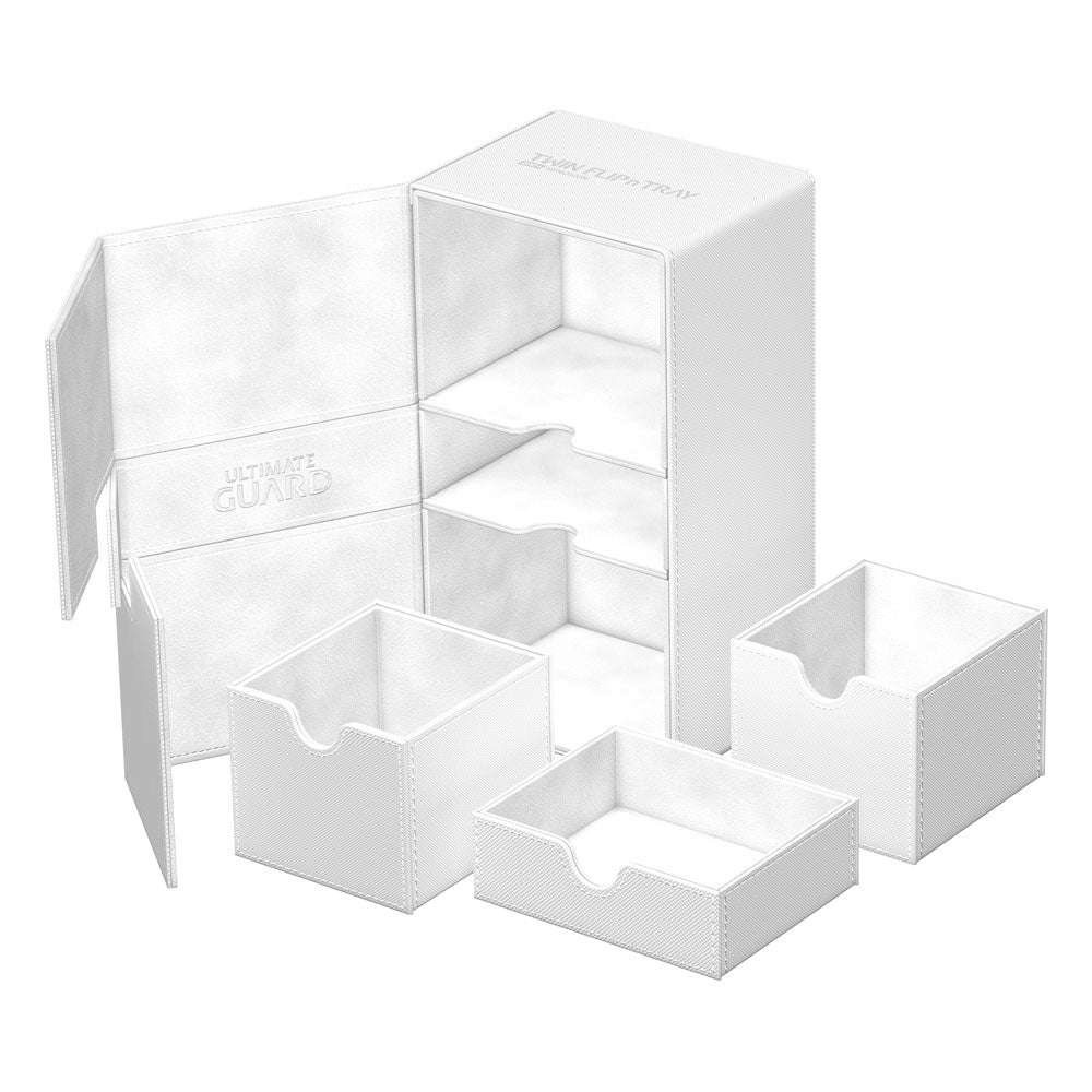 Ultimate Guard Twin Flip`n`Tray 200+ XenoSkin Monocolor Blanco