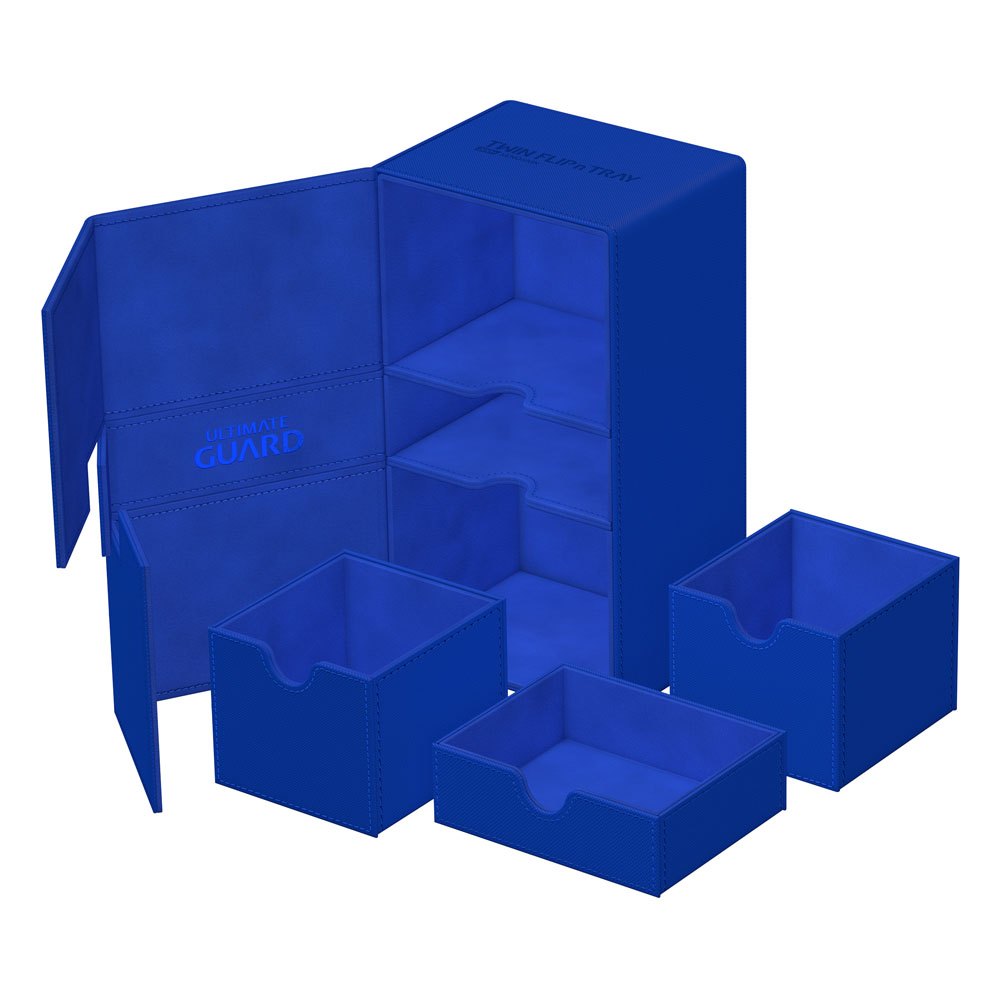 Ultimate Guard Twin Flip`n`Tray 200+ XenoSkin Monocolor Azul