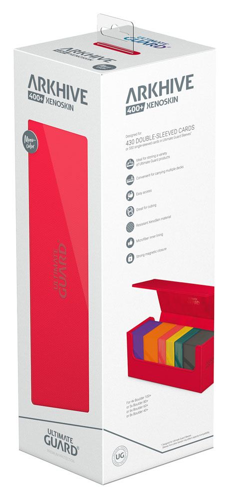 Ultimate Guard Arkhive 400+ XenoSkin Monocolor Rojo