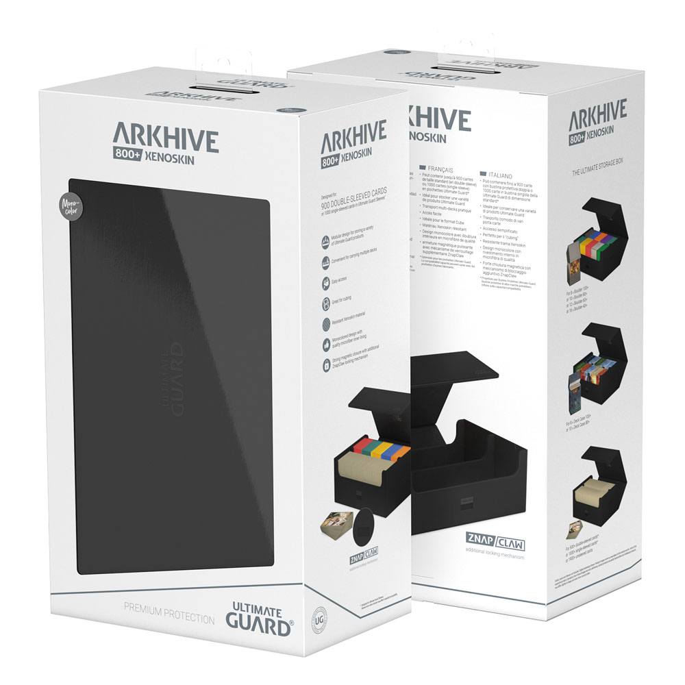 Ultimate Guard Arkhive 800+ XenoSkin Monocolor Negro
