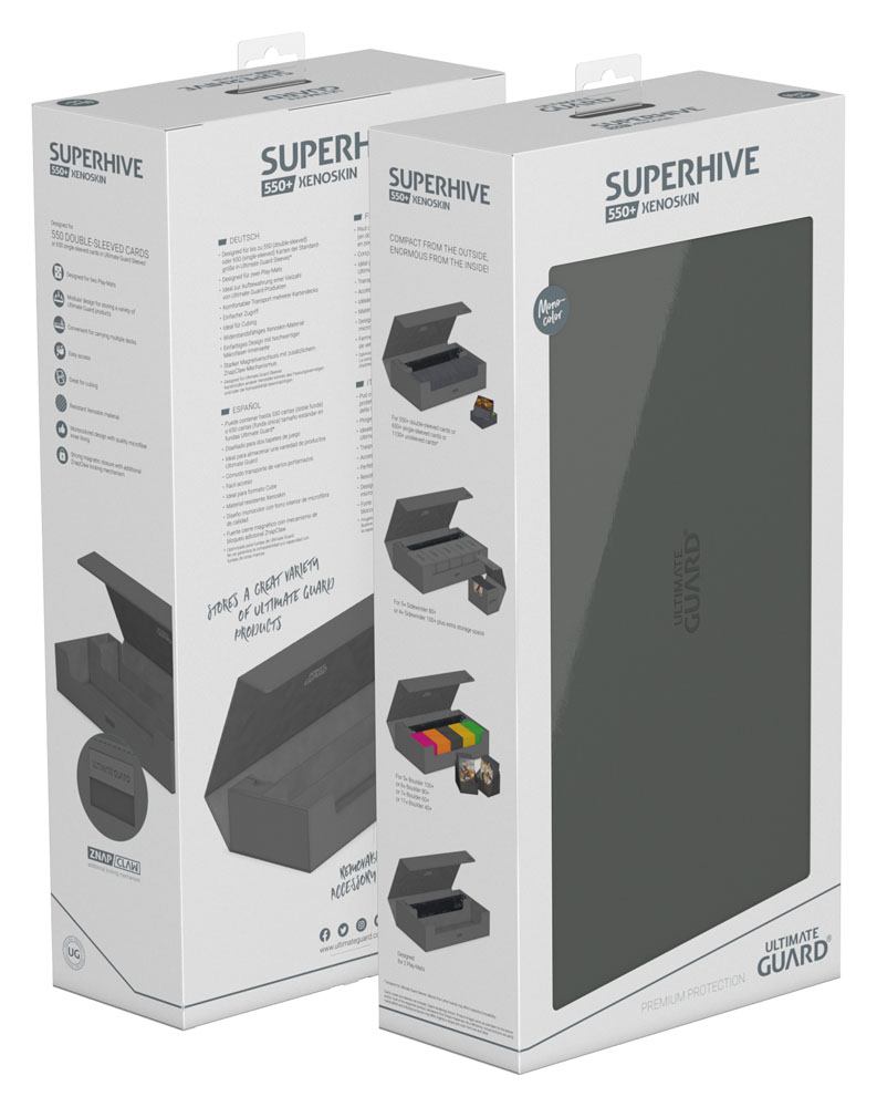 Ultimate Guard Superhive 550+ XenoSkin Monocolor Gris