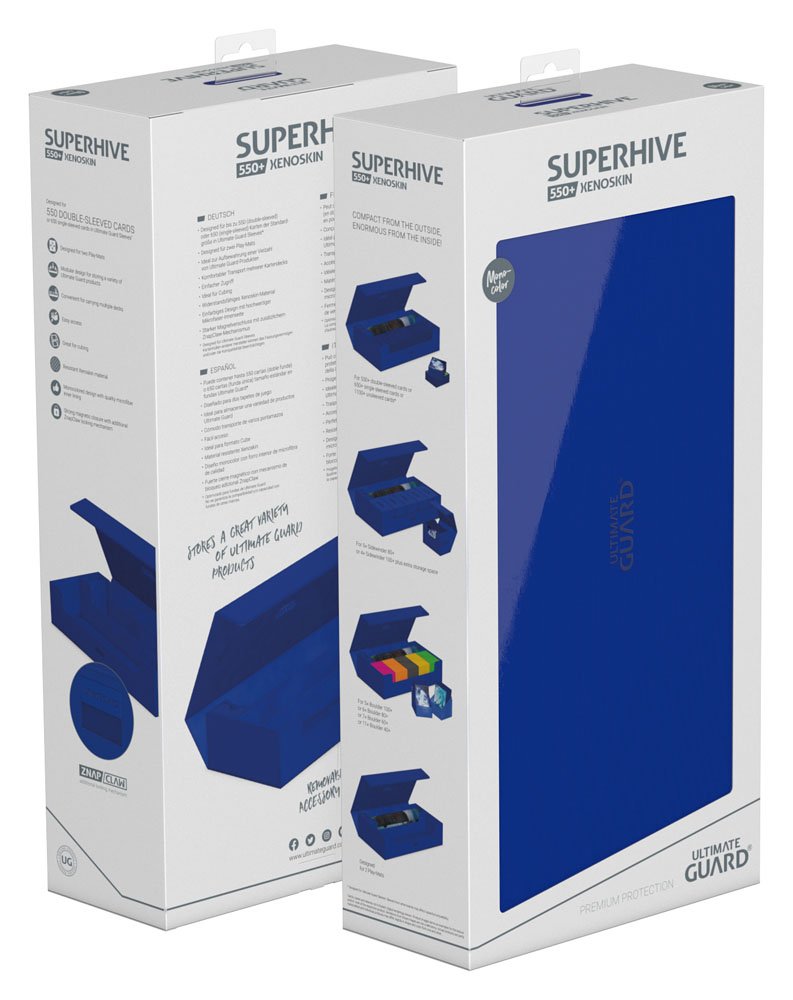 Ultimate Guard Superhive 550+ XenoSkin Monocolor Azul