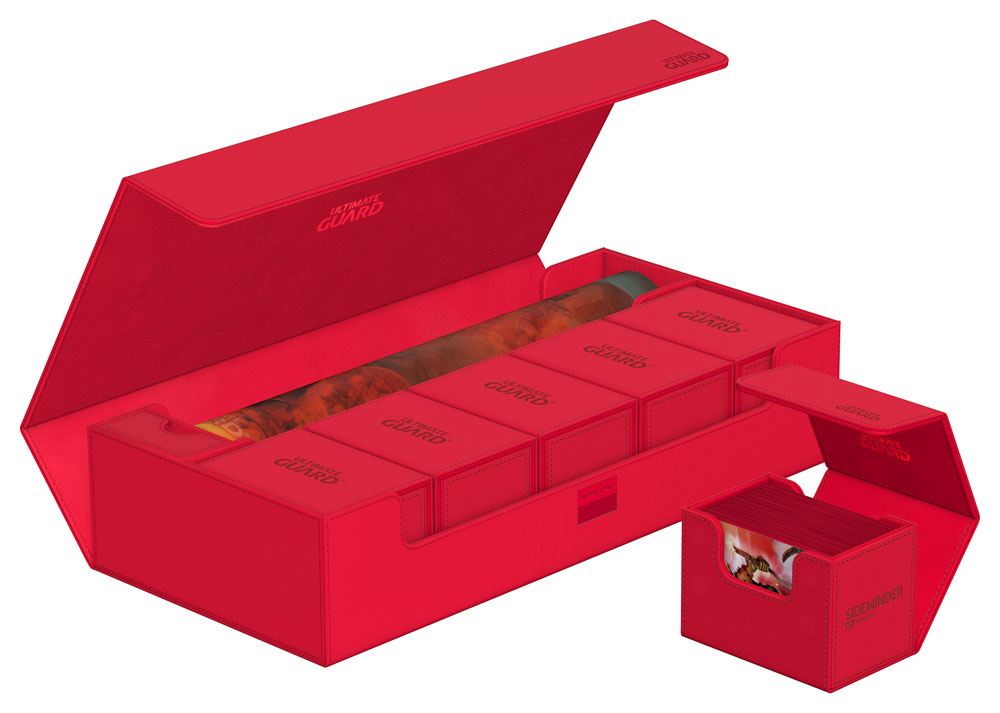 Ultimate Guard Superhive 550+ XenoSkin Monocolor Rojo