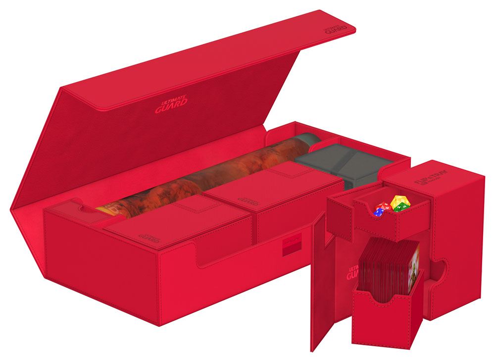 Ultimate Guard Superhive 550+ XenoSkin Monocolor Rojo