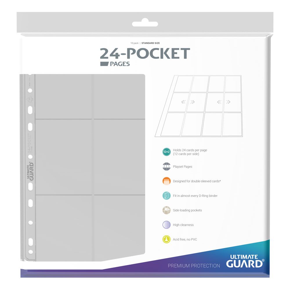 Carpeta transparente ultimate guard de 24 bolsillos y cuatro filas de páginas - carga lateral (10)
