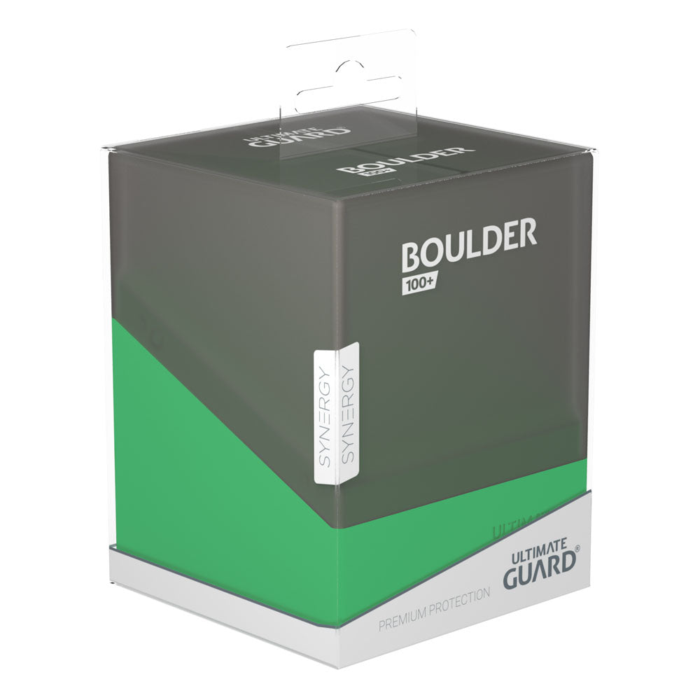 Ultimate Guard Boulder Deck Case 100+ SYNERGY Negro/Verde