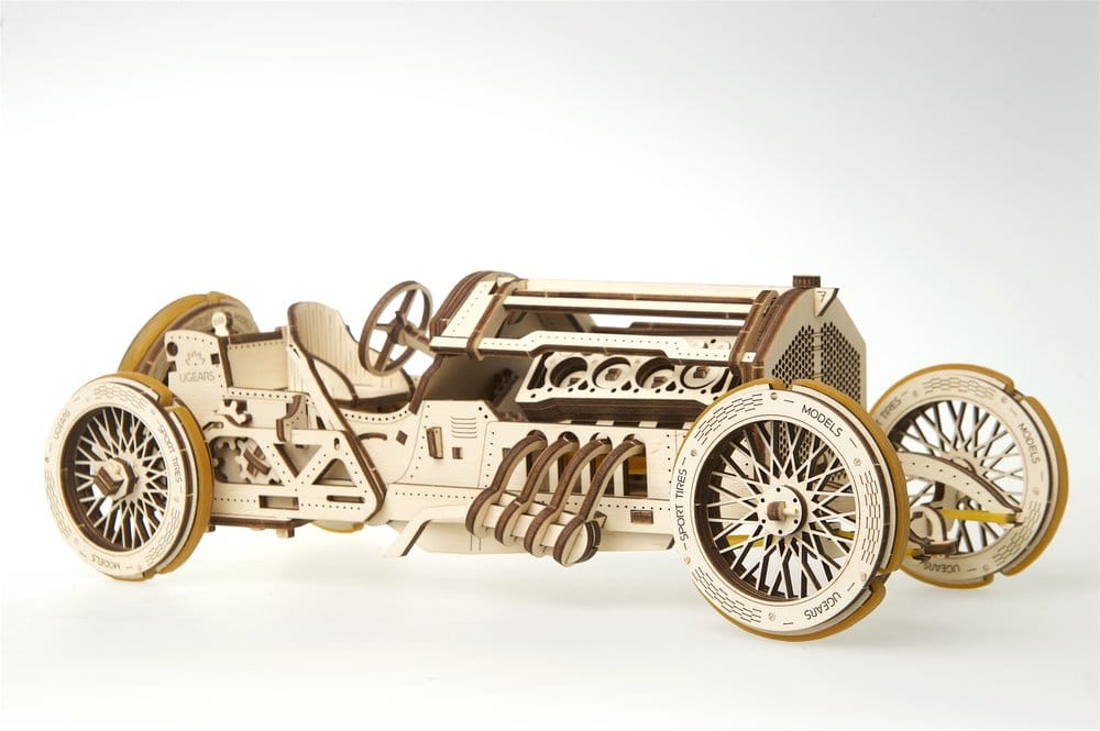 Ugears Puzzle de madera 3D Coche Grand Prix U-9