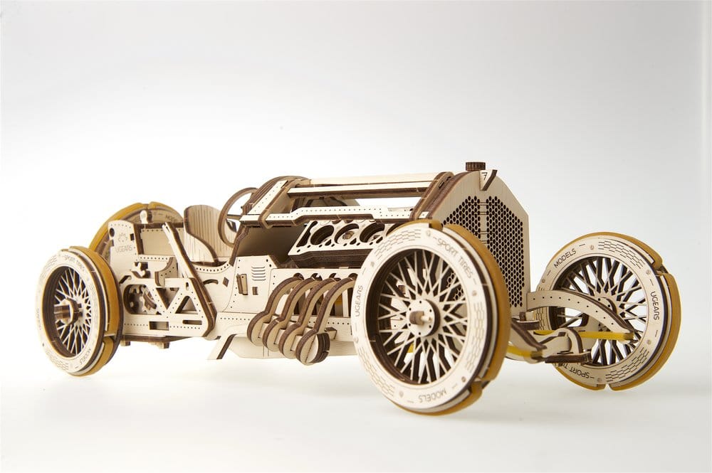 Ugears Puzzle de madera 3D Coche Grand Prix U-9