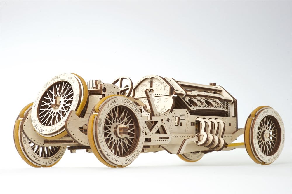 Ugears Puzzle de madera 3D Coche Grand Prix U-9