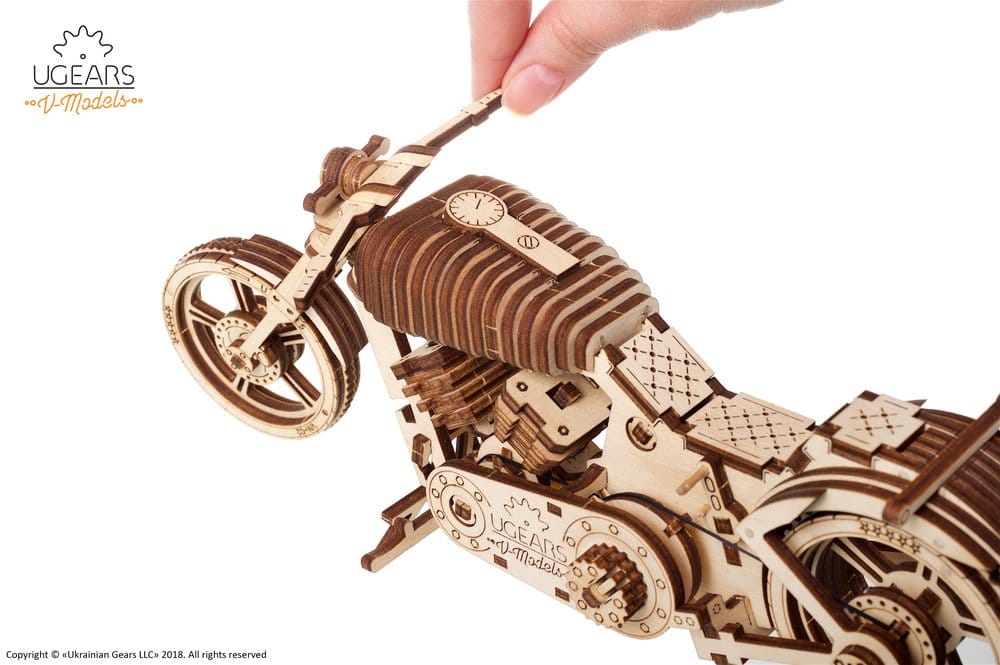 Ugears Puzzle de madera 3D Motocicleta VM-02