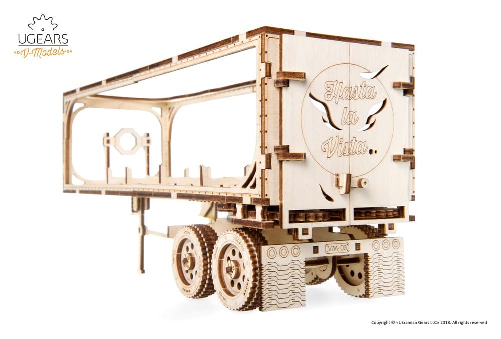 Ugears Puzzle de madera 3D Remolque para Heavy Boy Truck VM-03