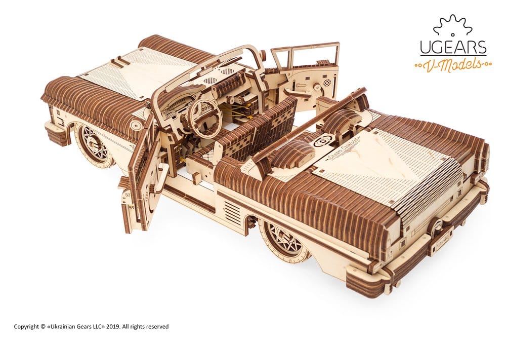 Ugears Puzzle de madera 3D Cabriolet de ensueño VM-05