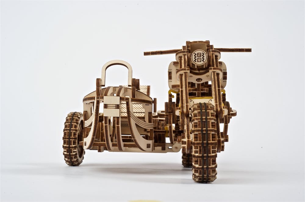 Ugears Puzzle de madera 3D Scrambler UGR-10 con sidecar